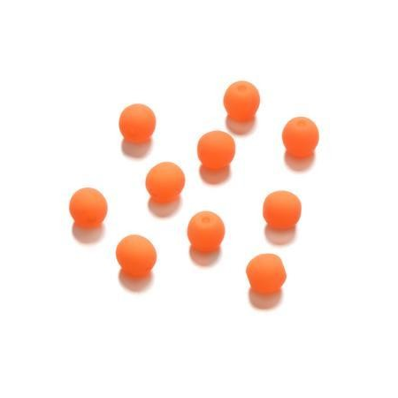 Perle néon 4 mm orange